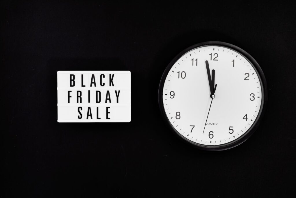 black friday sale timer example