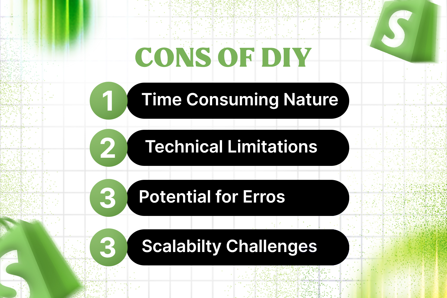 disadvantages of Shopify DIY